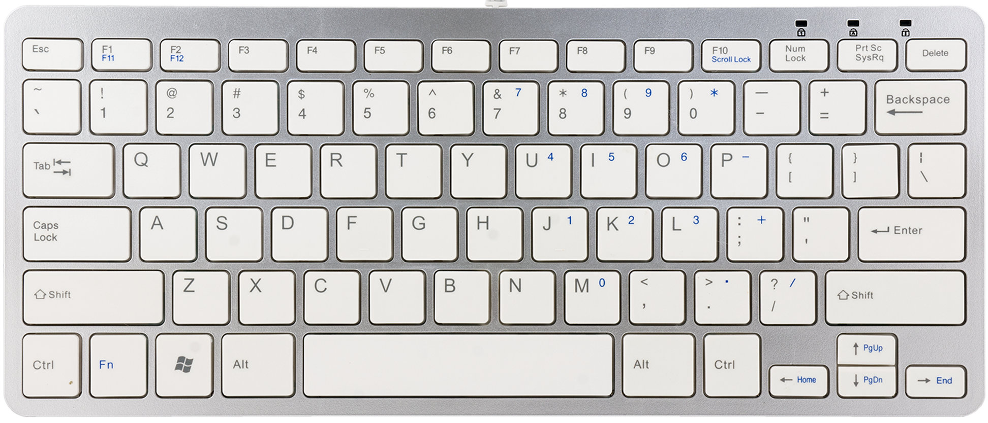 compact toetsenbord wit